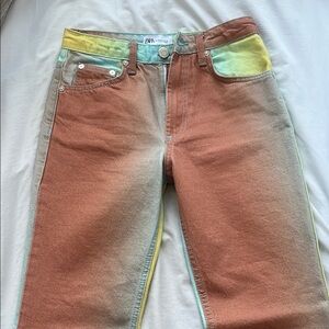 Zara Earthy Tone Gradient Jeans